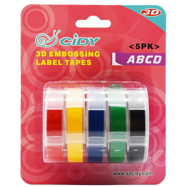 Office Equipment 1 Pack Label Maker Embossing Refill Tape 9mm 3m For Motex Dymo Organizer Business Office Industrial Bunkers Pl